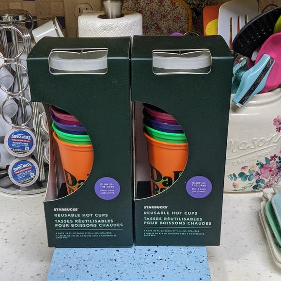 2 Boxes, Starbucks Glow in the Dark Halloween Cups